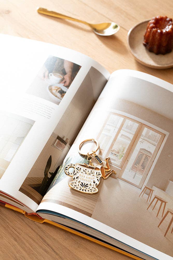 Maar eerst koffie - Sleutelhanger