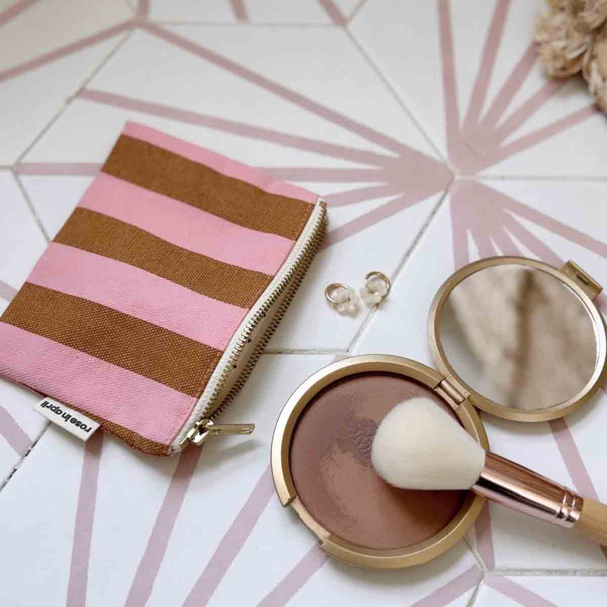 MARIE PORTEMONNEE STREEP CARAMEL / AARDBEI