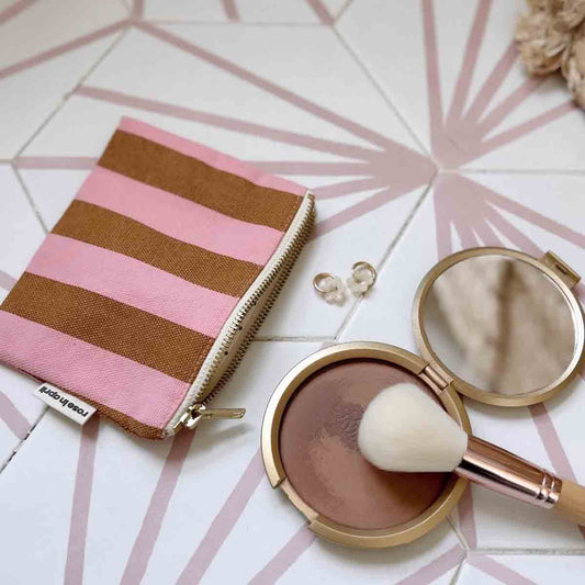 MARIE PORTEMONNEE STREEP CARAMEL / AARDBEI