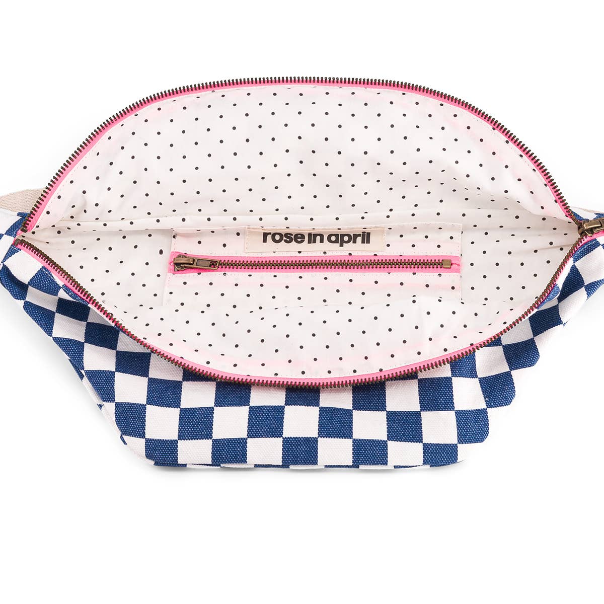 DAMIER ECRU/MARINEBLAUW HEUPTASJE