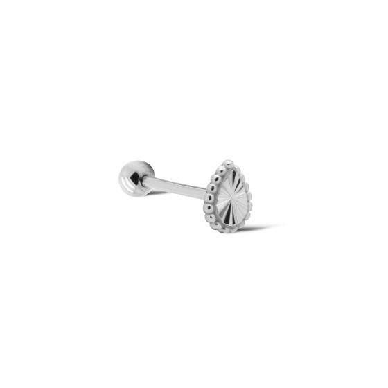 Piercing Vintage Leaf Silver