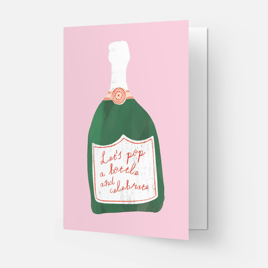 Pop A Bottle - wenskaart