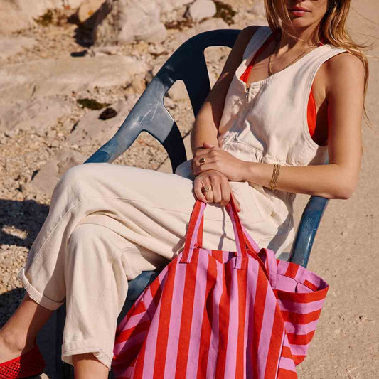 ELISA TAS STREEP ORCHIDEE/ TOMAAT