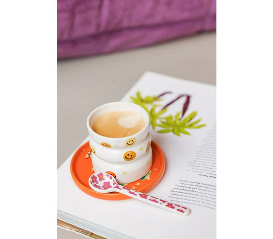 Bloempotje smileys - koffiekopje