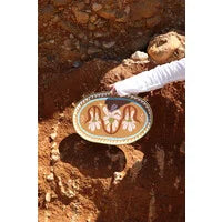 Grote ovale schaal met hartjes