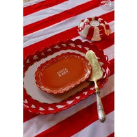 Ovale schaal Santa baby