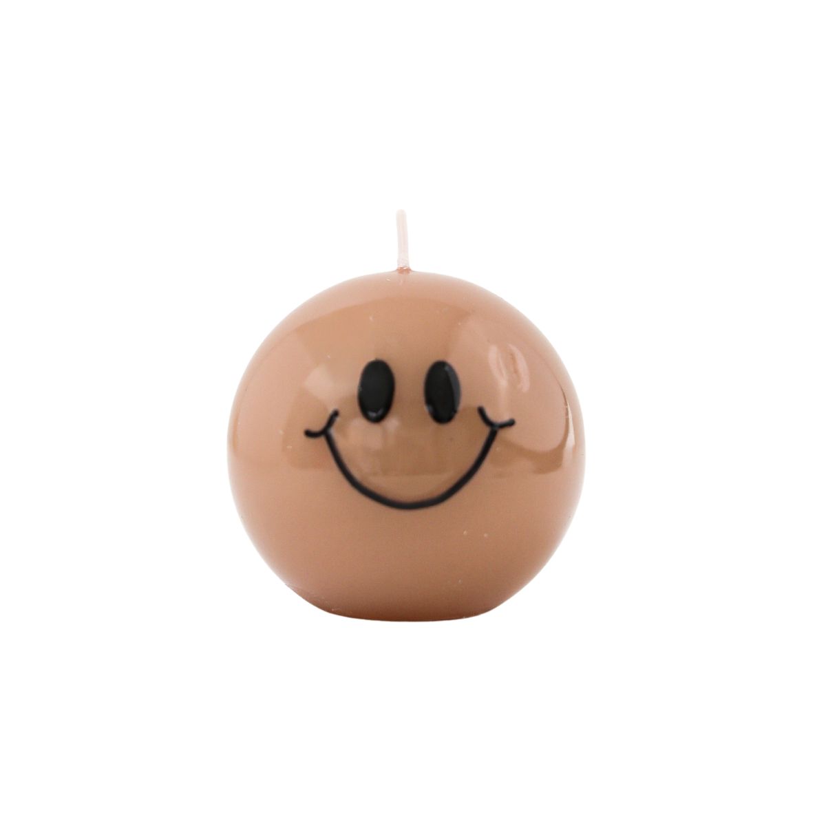 Smiley Kaars – 7,5 cm - Sand