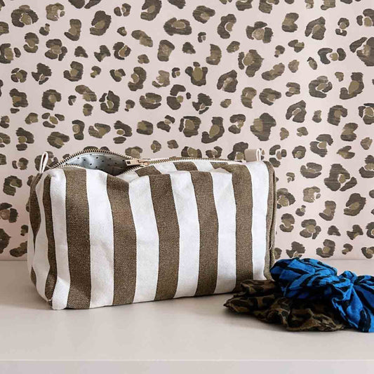 OLIJF / GRIJS GESTREEPTE VIC TOILETTAS