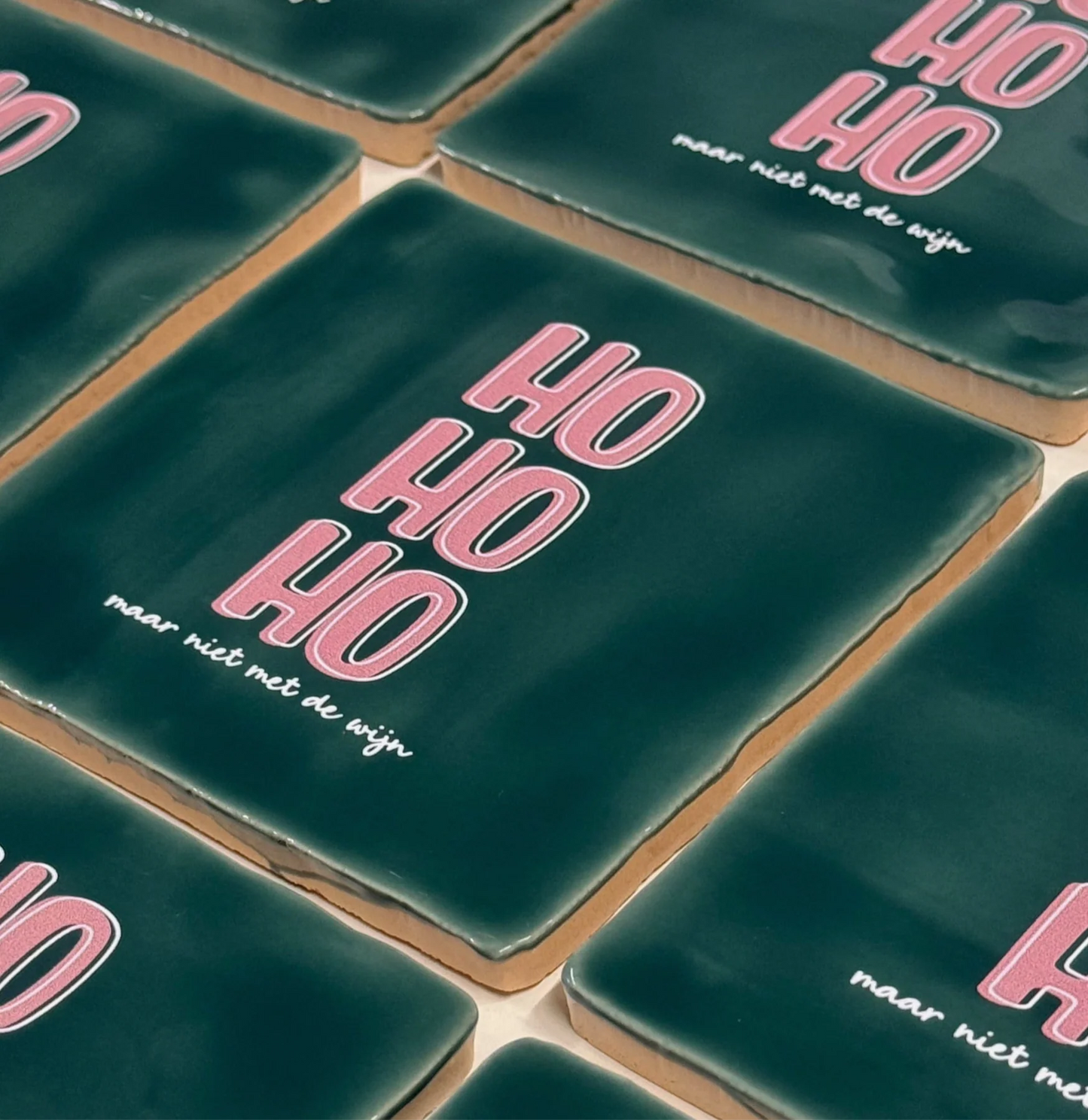 Tegel Ho Ho Ho maar niet met de wijn