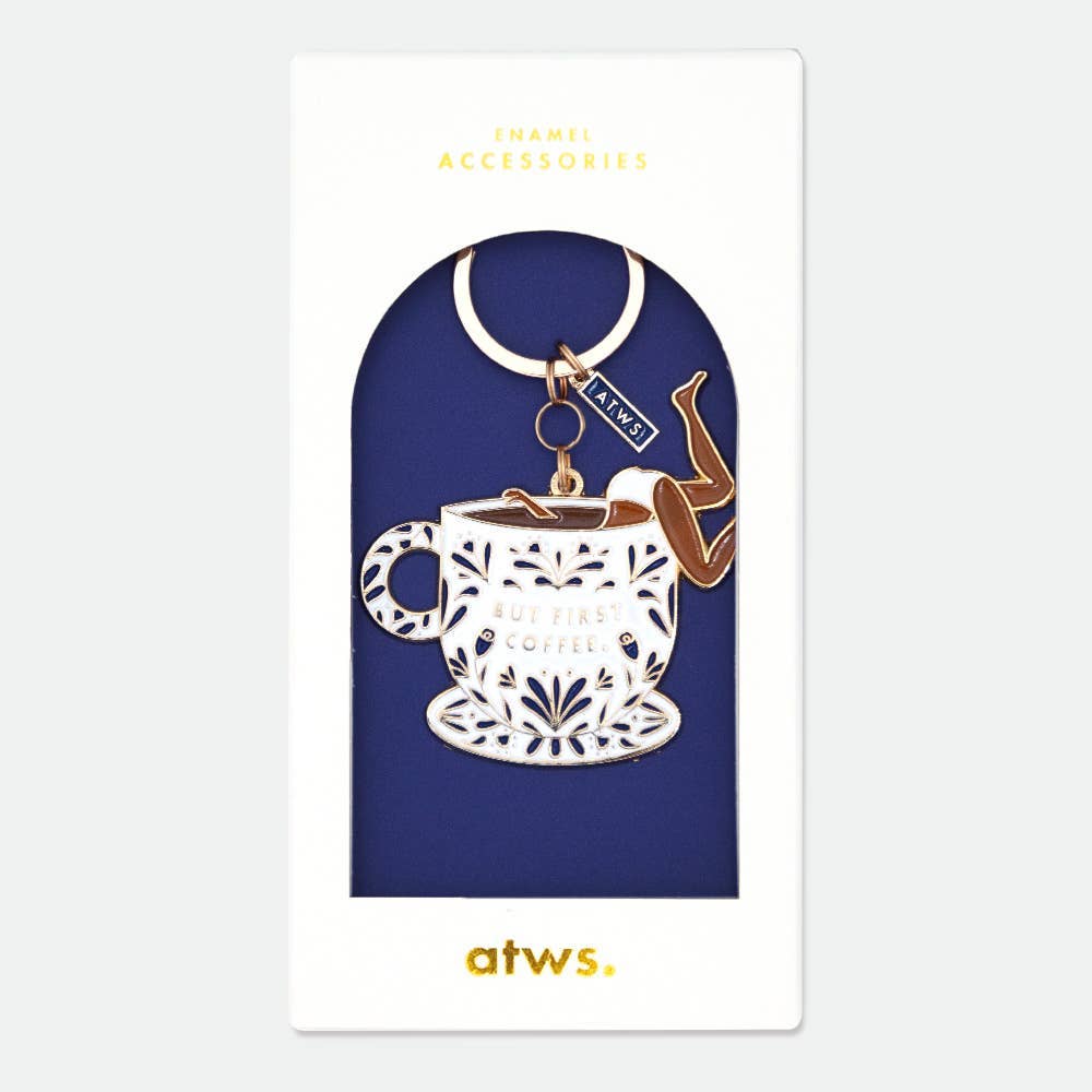 Maar eerst koffie - Sleutelhanger