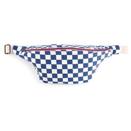 DAMIER ECRU/MARINEBLAUW HEUPTASJE