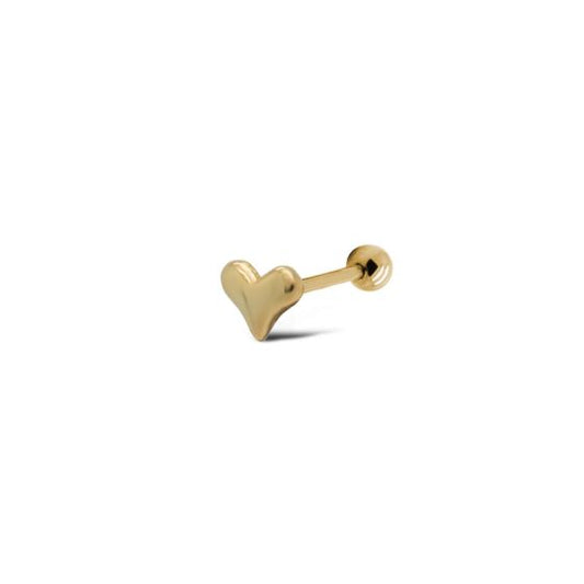 Piercing Zirconia OLLY Heart Goldplated