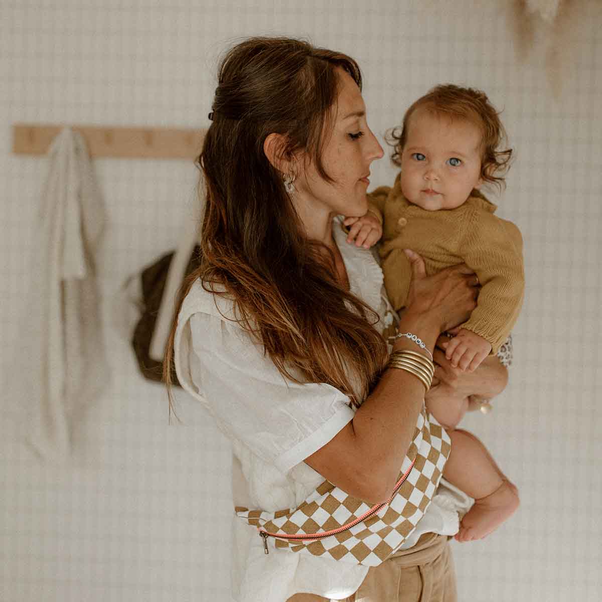 DAMIER CARAMEL HEUPTASJE