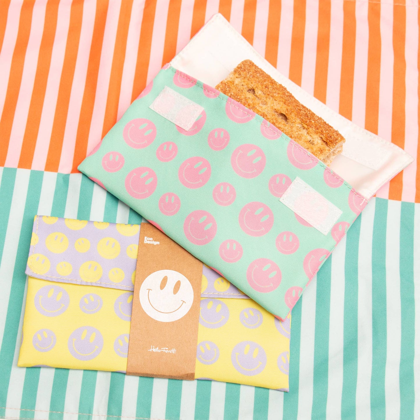 ROZE SMILEY WATERDICHTE SNACKZAK HF