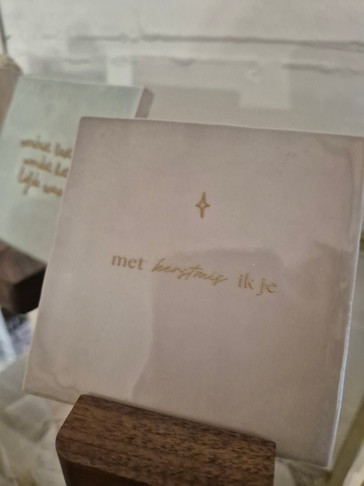 Tegel met kerstmis ik je