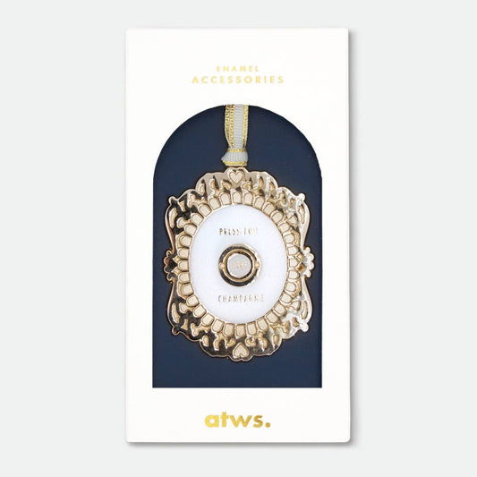 Pers voor champagne - kerstornament