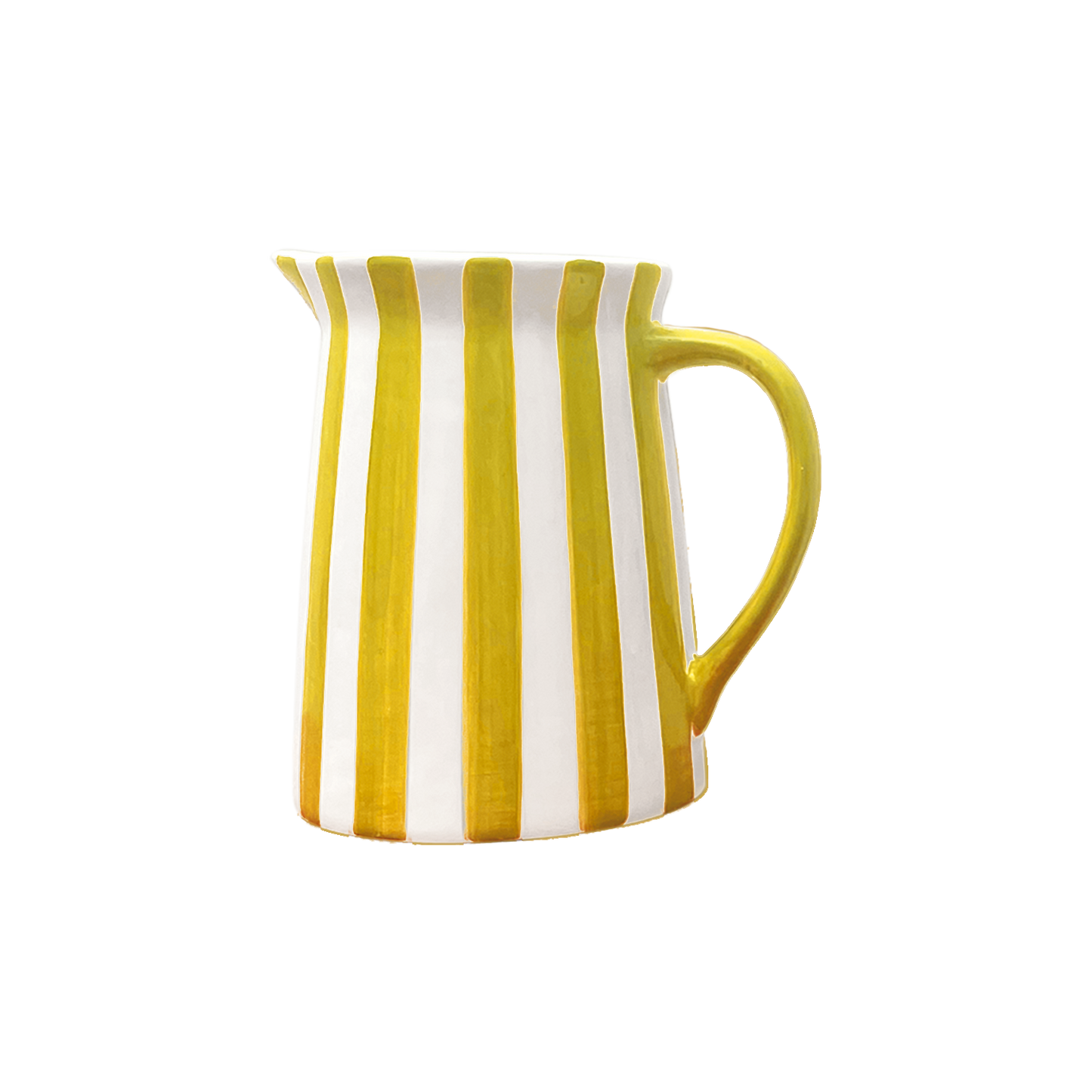 Saffraankleurige kan met streep mm L15,5 B11,5 H15cm