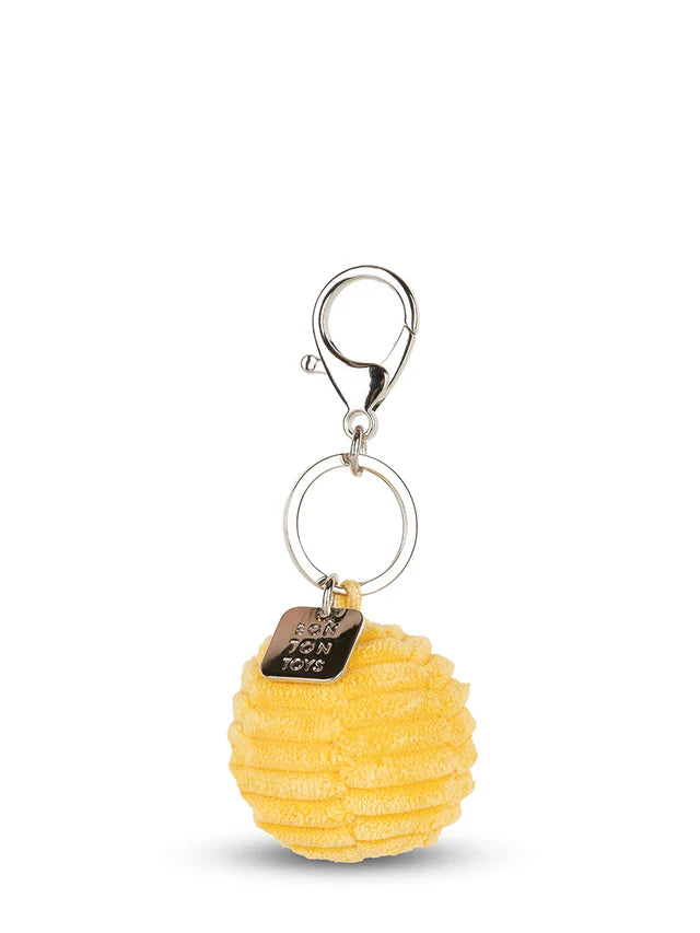 Smiley Keychain ECO Corduroy YELLOW