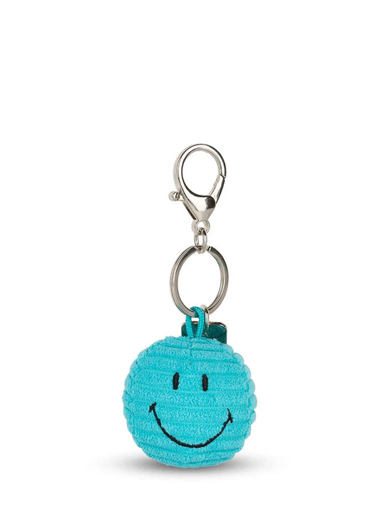 Smiley Keychain ECO Corduroy BLUE