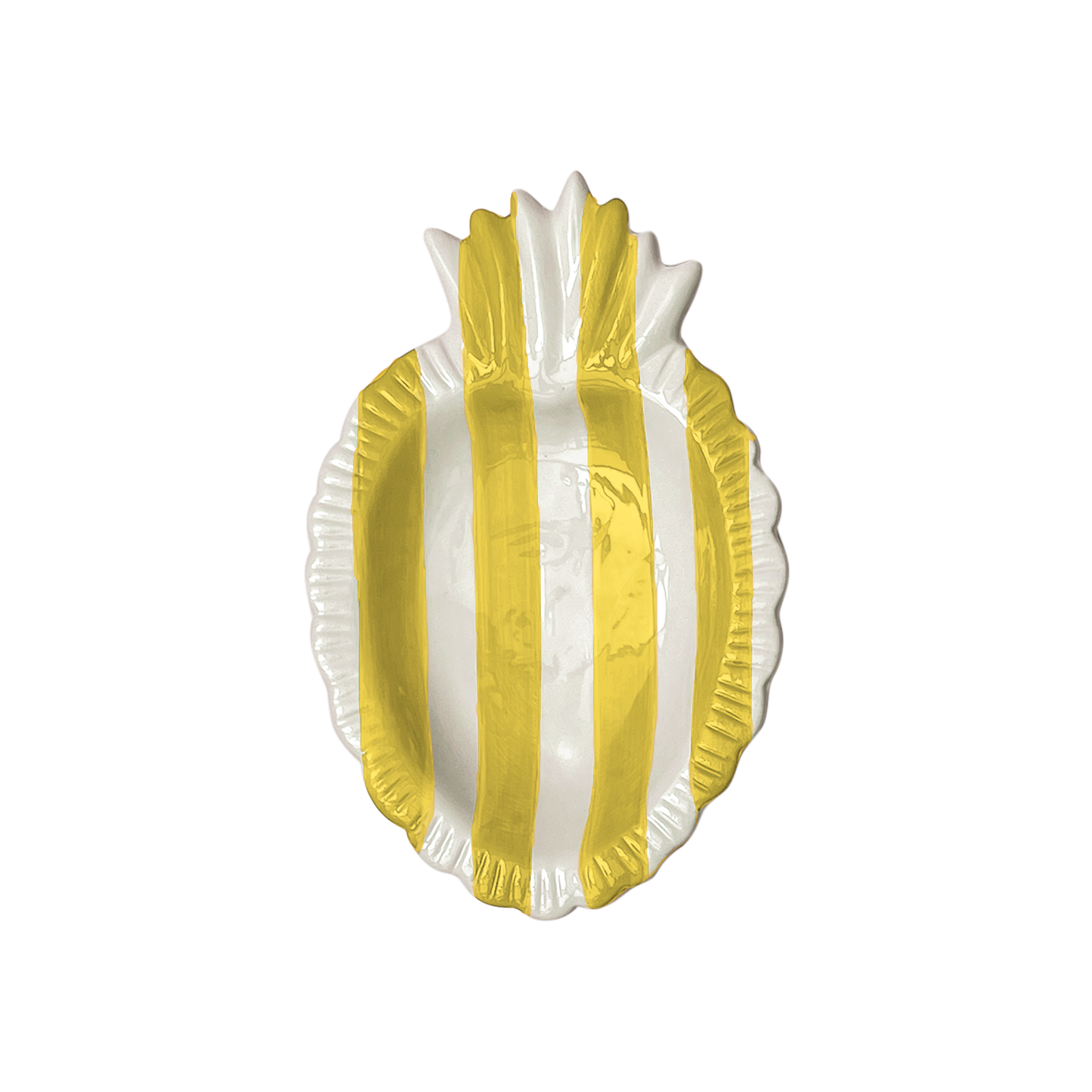 Ex-voto schaaltje saffraanstreep L17 B11 H2,2cm