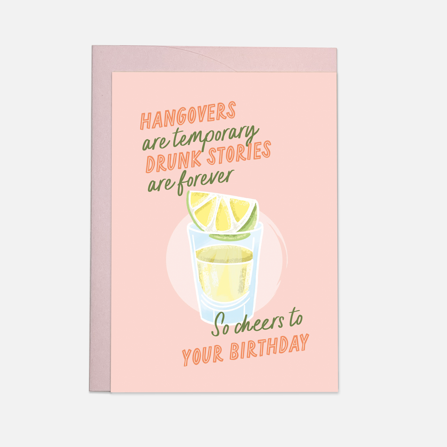 Drunk stories greeting card