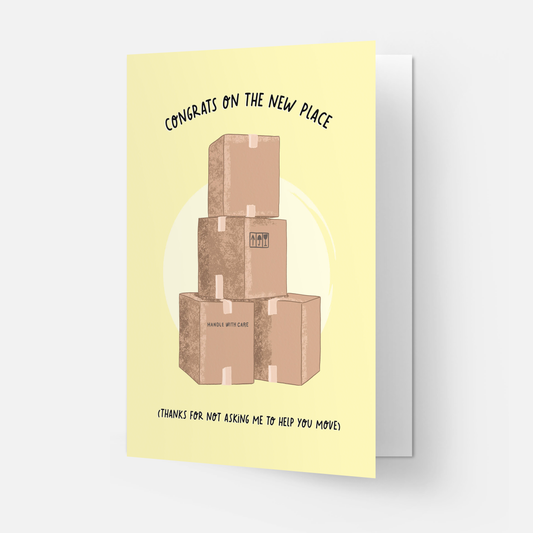 Happy new home greeting card