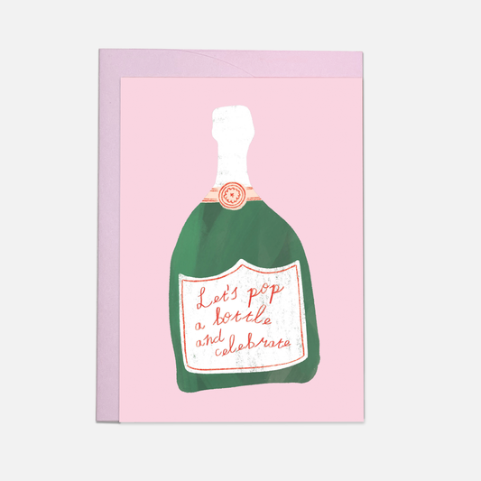 Pop A Bottle - wenskaart