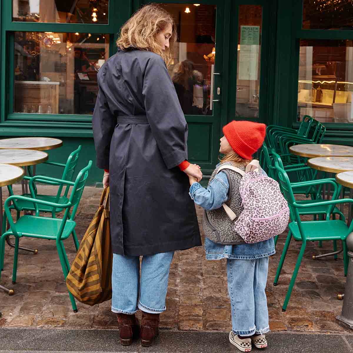 ELISA TAS MET KOMIJNSTREEP - ZWART