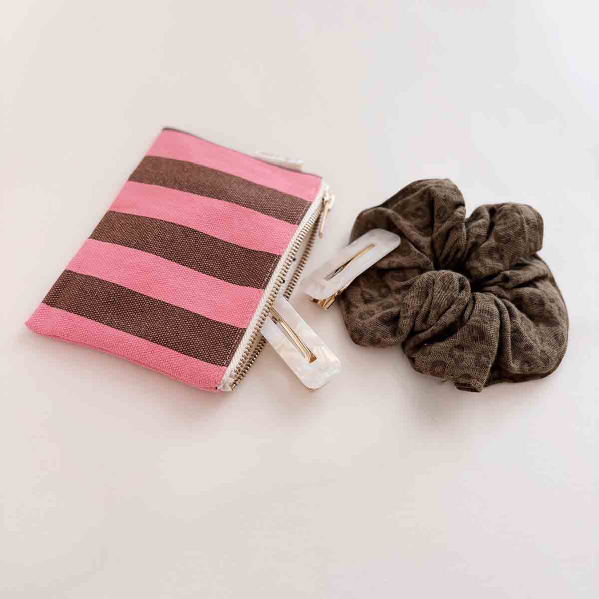 MARIE PORTEMONNEE STREEP FUNKY PINK / OLIVE