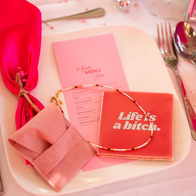 Life is a bitch - signature tile