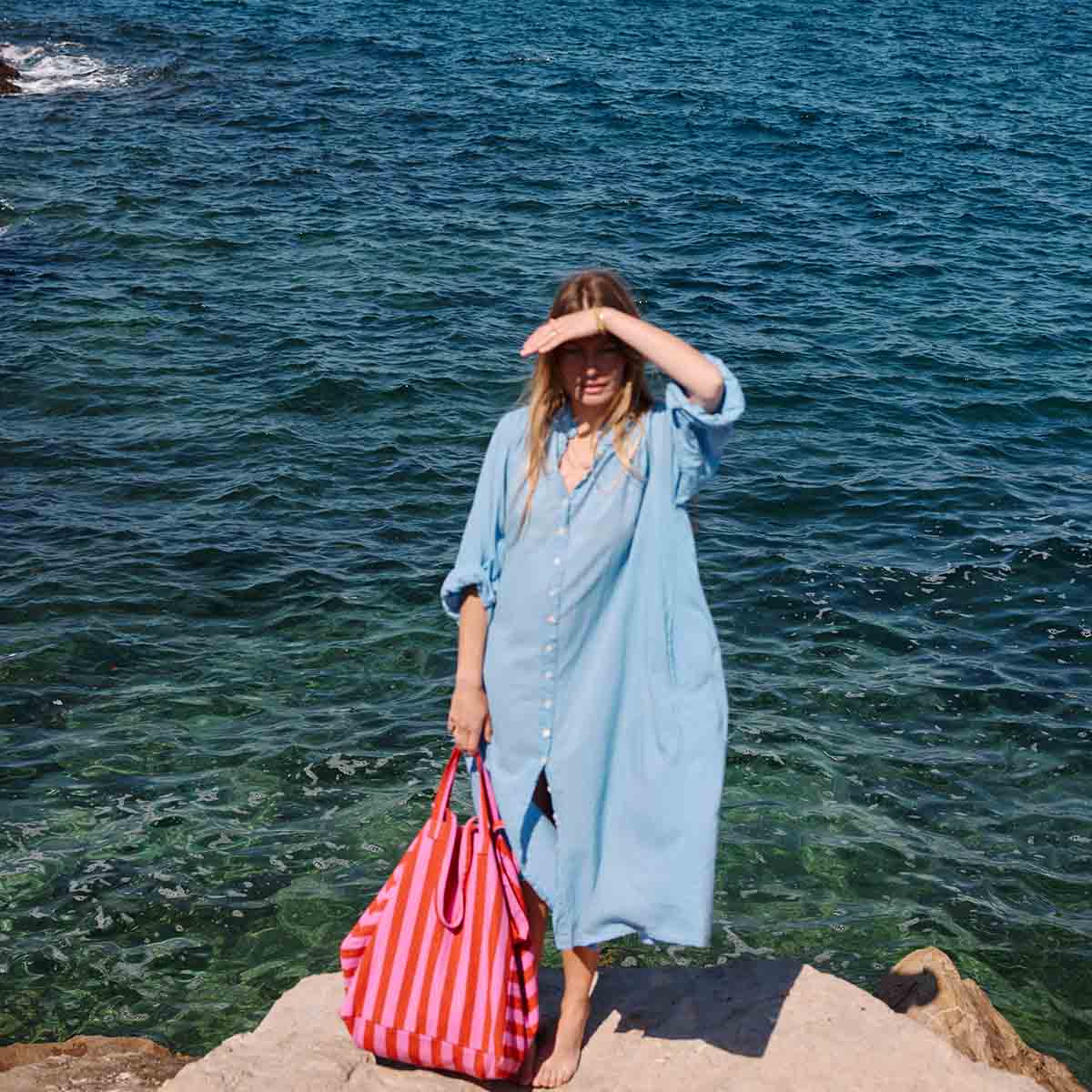 ELISA TAS STREEP ORCHIDEE/ TOMAAT