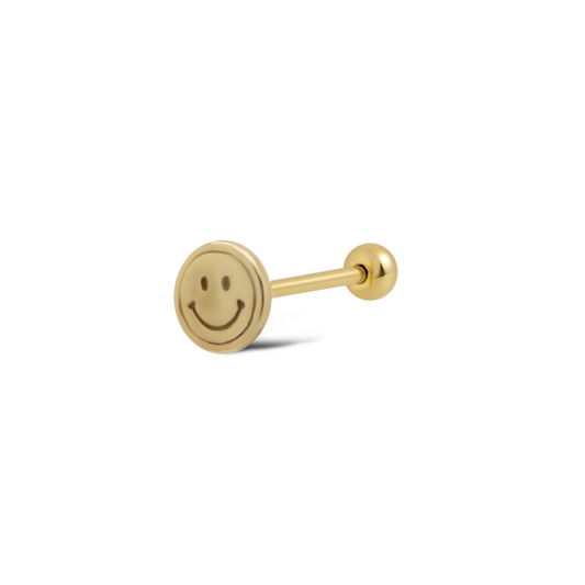 Piercing SMILEY Goldplated