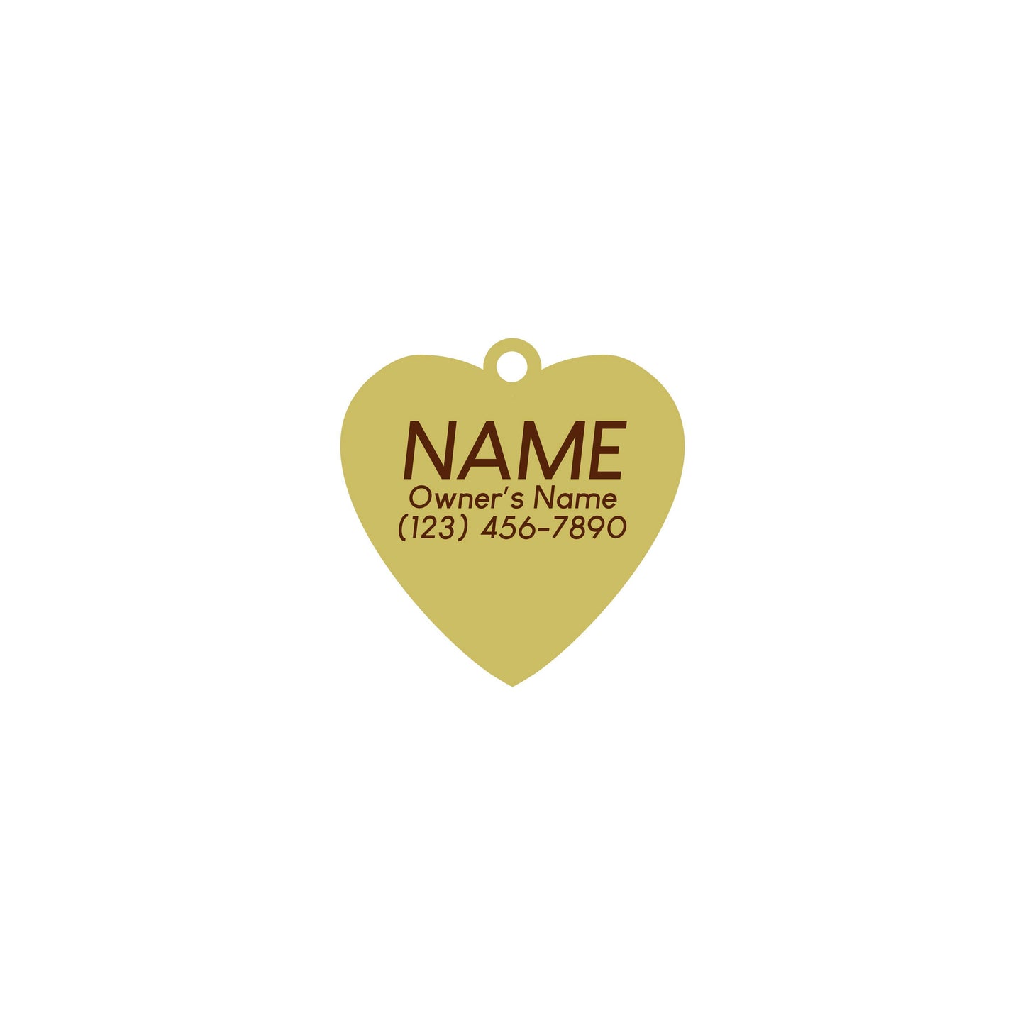 Smiling Heart Pet ID-tag