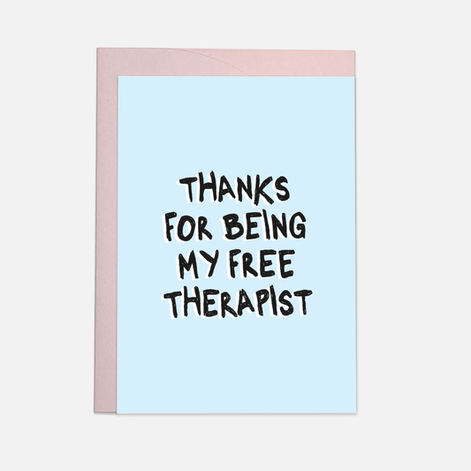 Free therapist greeting card