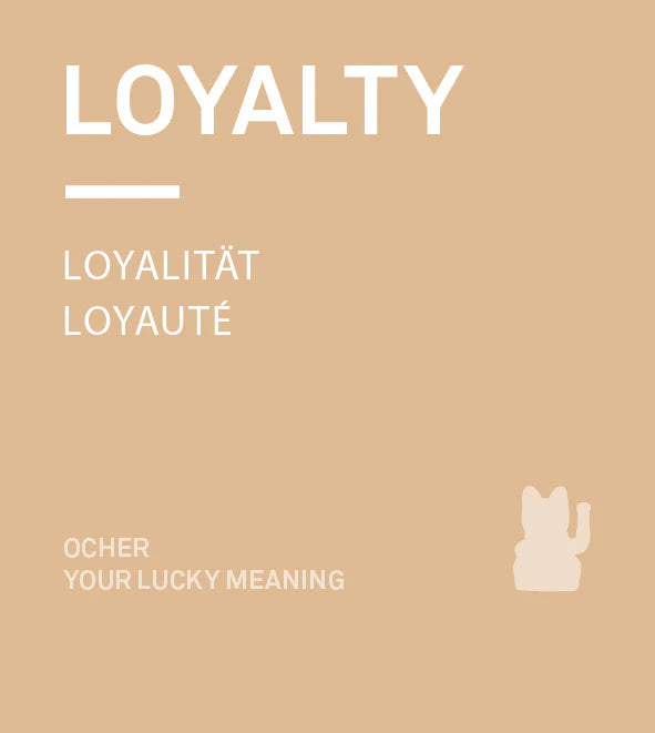 Lucky Cat MINI OCHRE loyalty