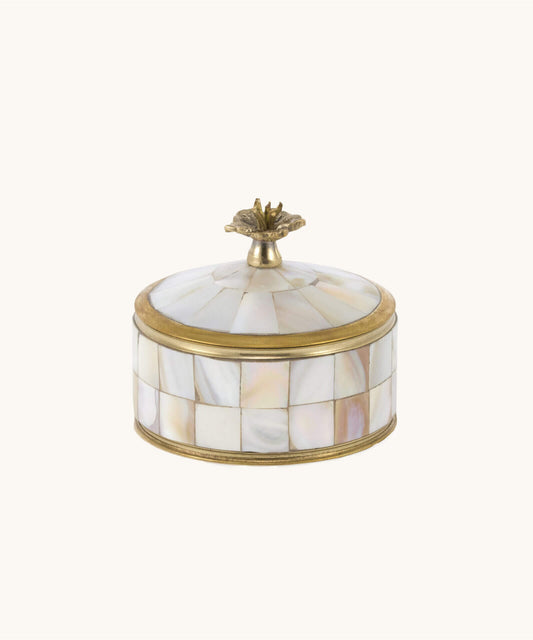 Sieradendoosje Maisie circus parelmoer medium