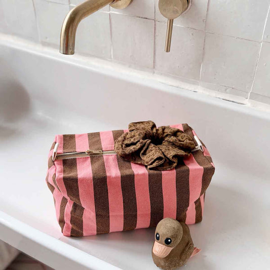 TOILETTAS VIC STREEP FUNKY ROZE / OLIVE