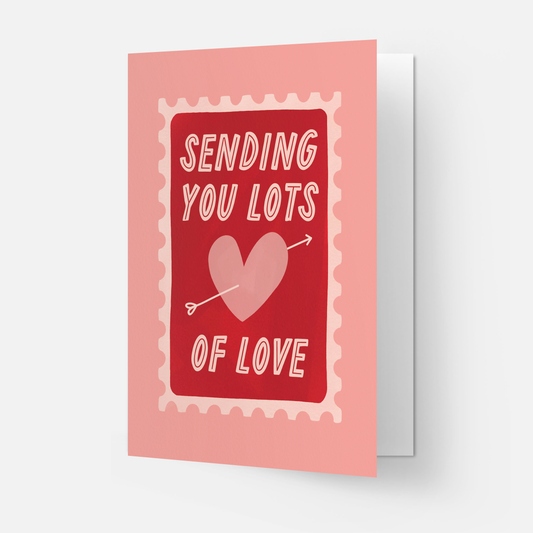 Love stamp greeting card