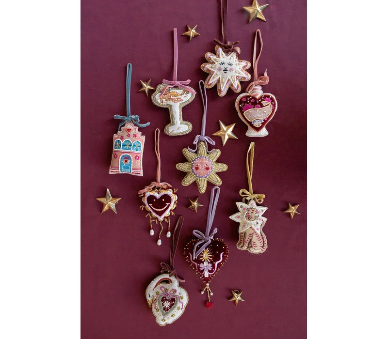 Ornament champagne met kat