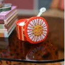 Potje met strepen en zon