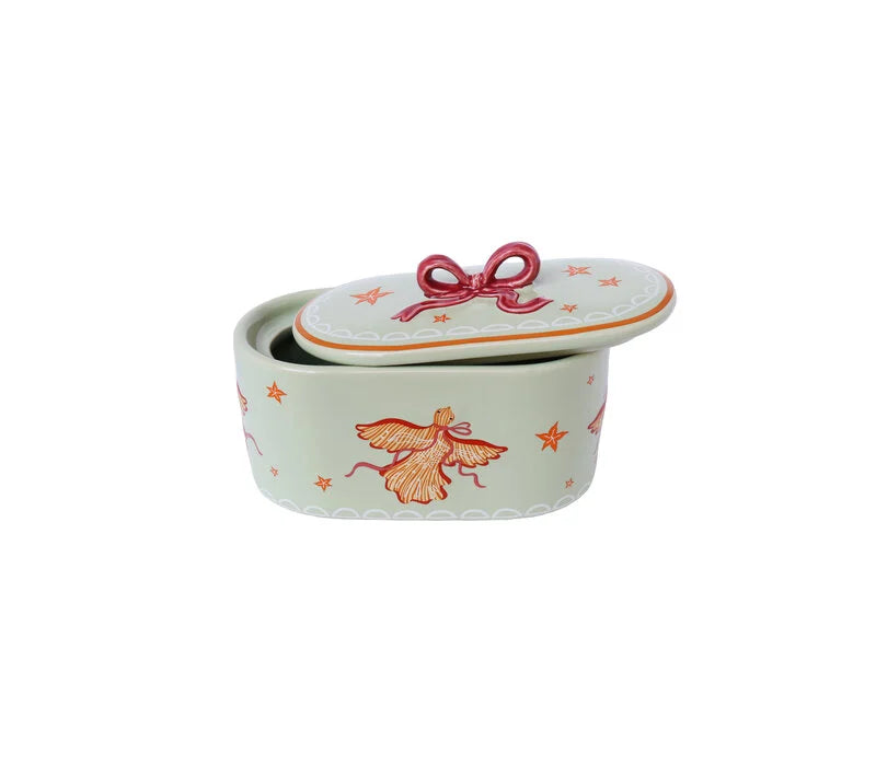 Potje vogel met strik