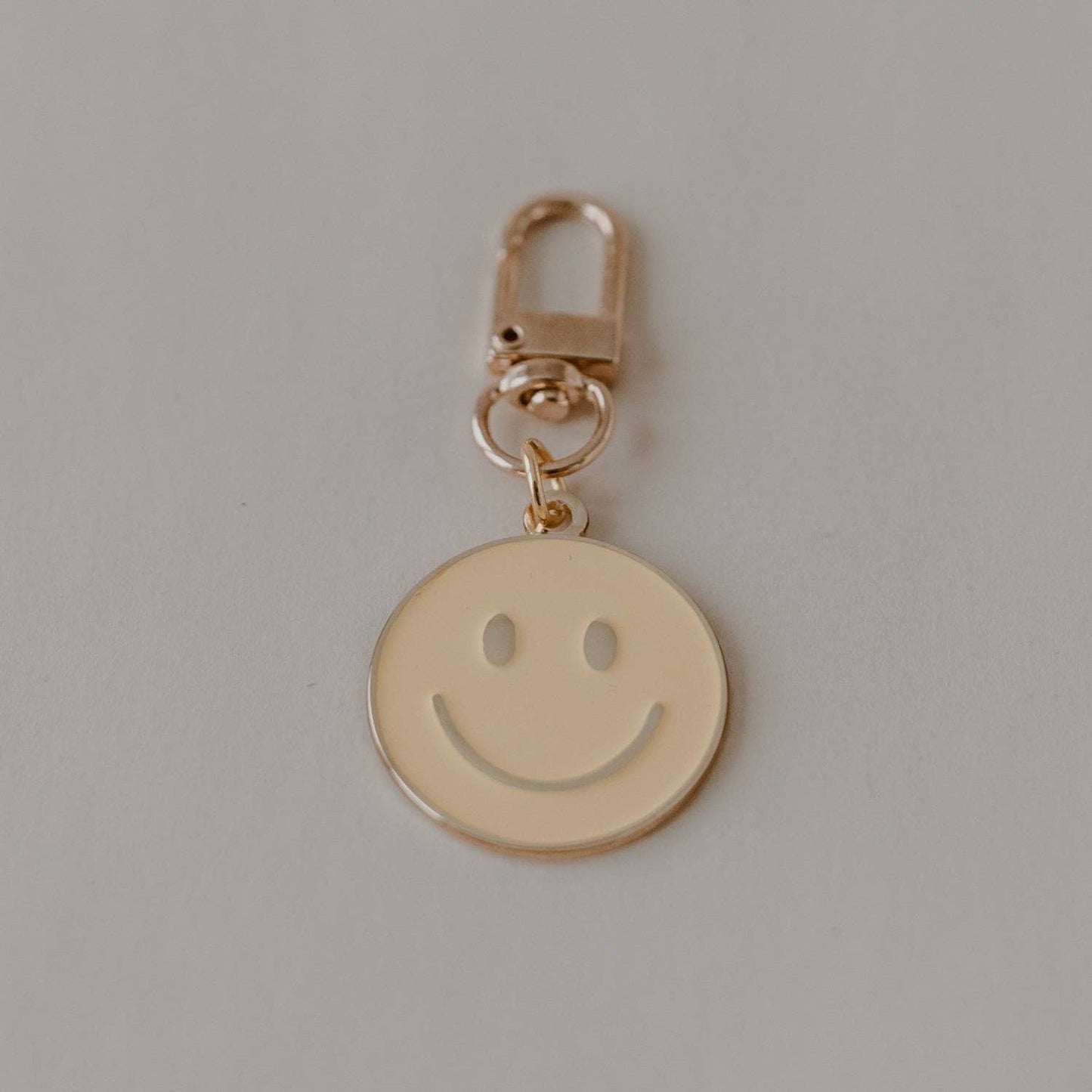 Gele sleutelhanger met smiley (VE = 6 stuks)
