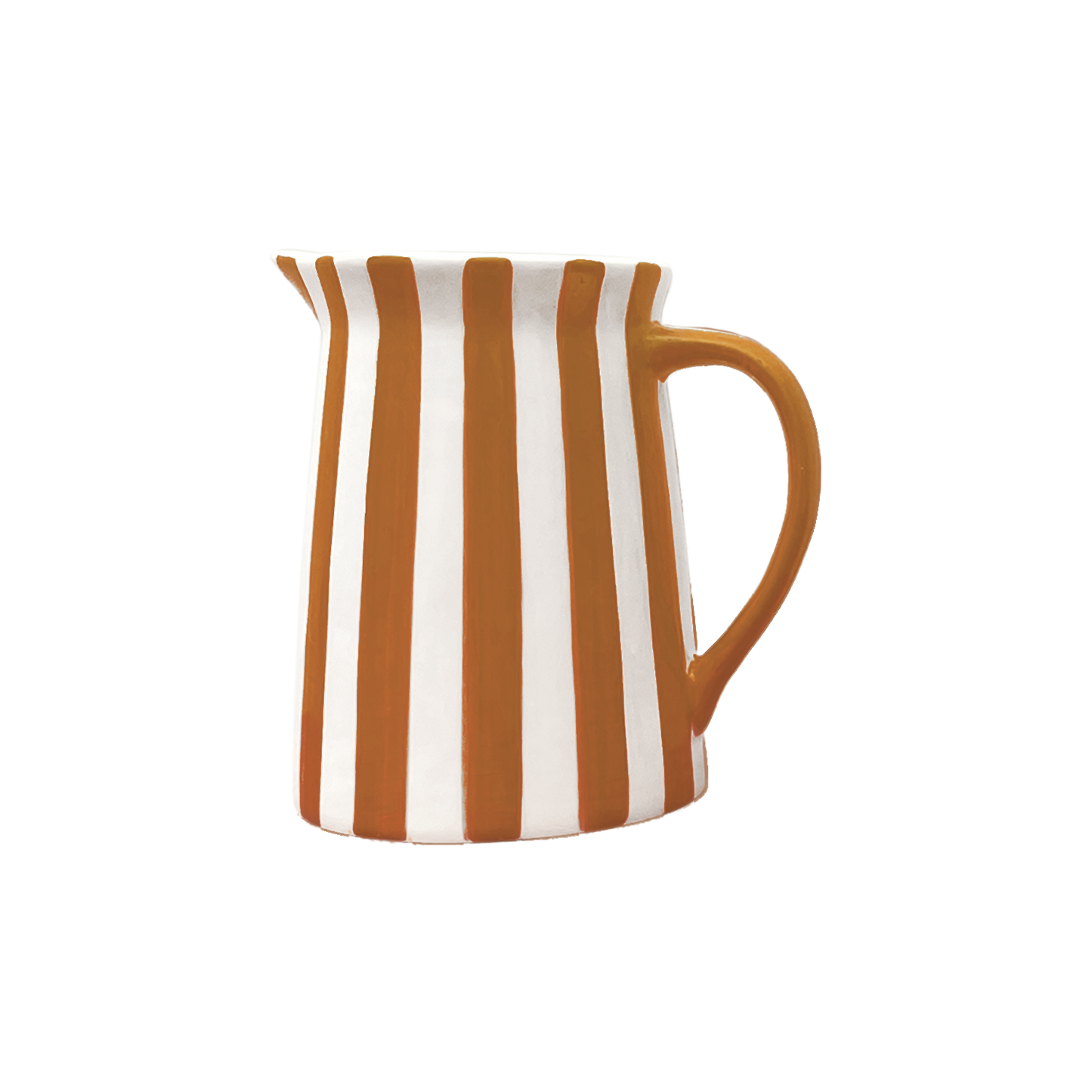 Kan met streep mm bruin L15,5 P11,5 H15cm