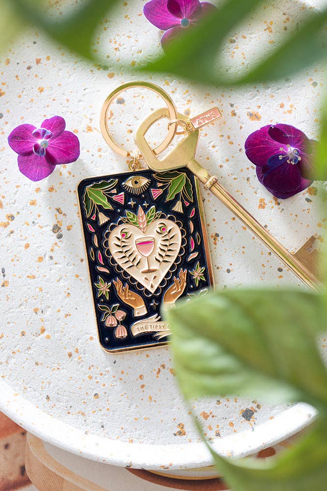 Tarot aangeschoten kaart - Sleutelhanger
