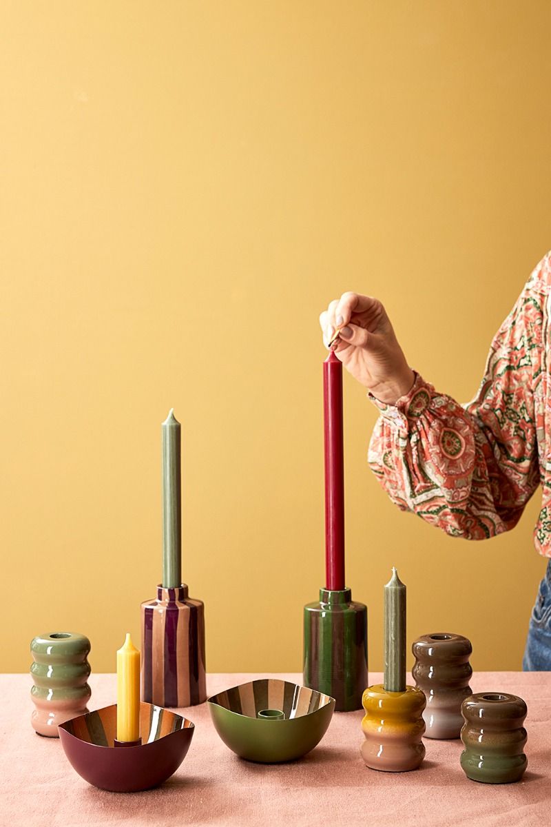 Hava pruim gestreepte kandelaar