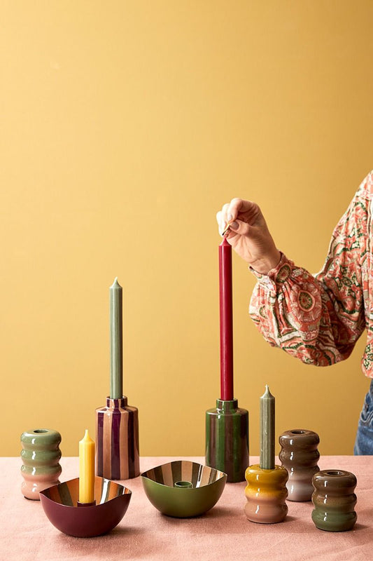 Hava pruim gestreepte kandelaar