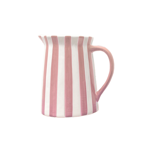 Kan met streep mm roze L15,5 B11,5 H15cm