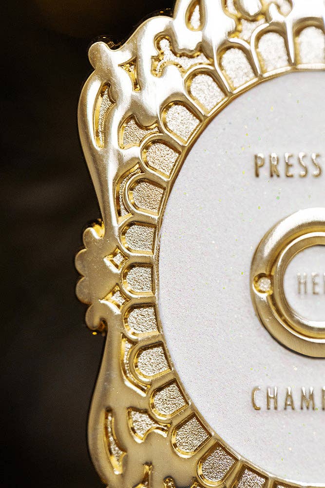 Pers voor champagne - kerstornament