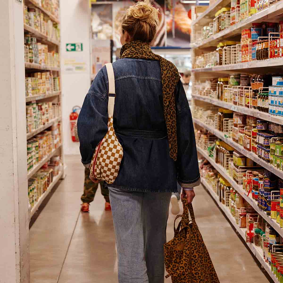 DAMIER CARAMEL HEUPTASJE