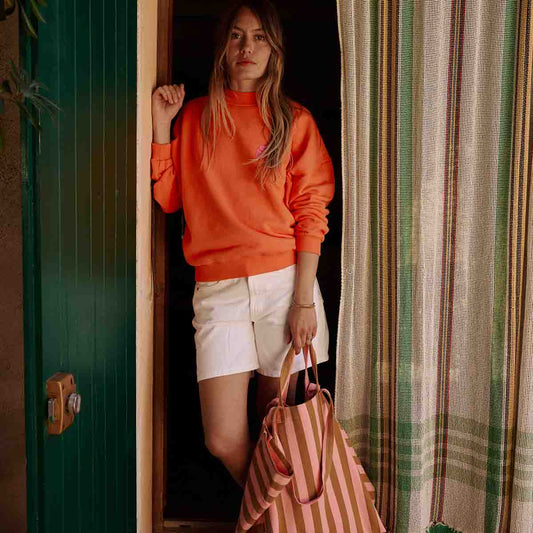 ELISA TAS STREEP CARAMEL / AARDBEI